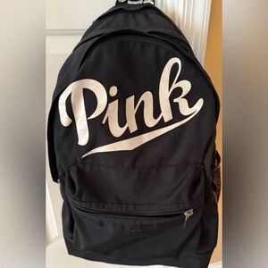 PINK Victoria's Secret Black and White Backpack